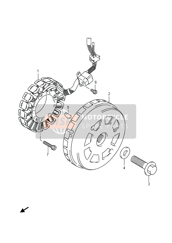 3210126J00, Stator Assy, Suzuki, 0